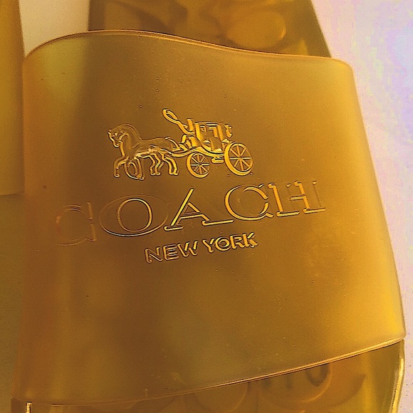 NEW COACH ULYSSA Sandals in Buttercup yellow - Picture 2 of 7